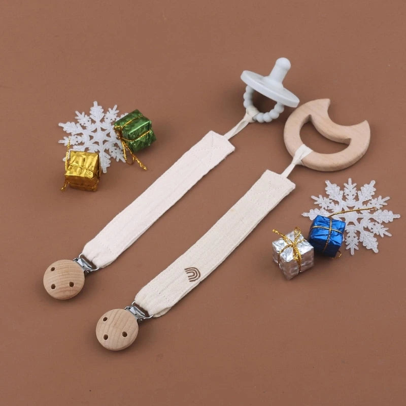 Attache-sucette pour bébé en coton doux pour tout-petit
