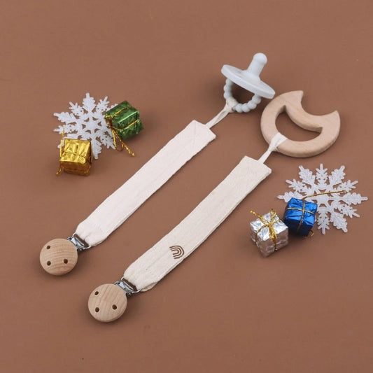 Attache-sucette pour bébé en coton doux pour tout-petit