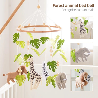 Mobile musical pour bébé (0-12 mois) support en bois
