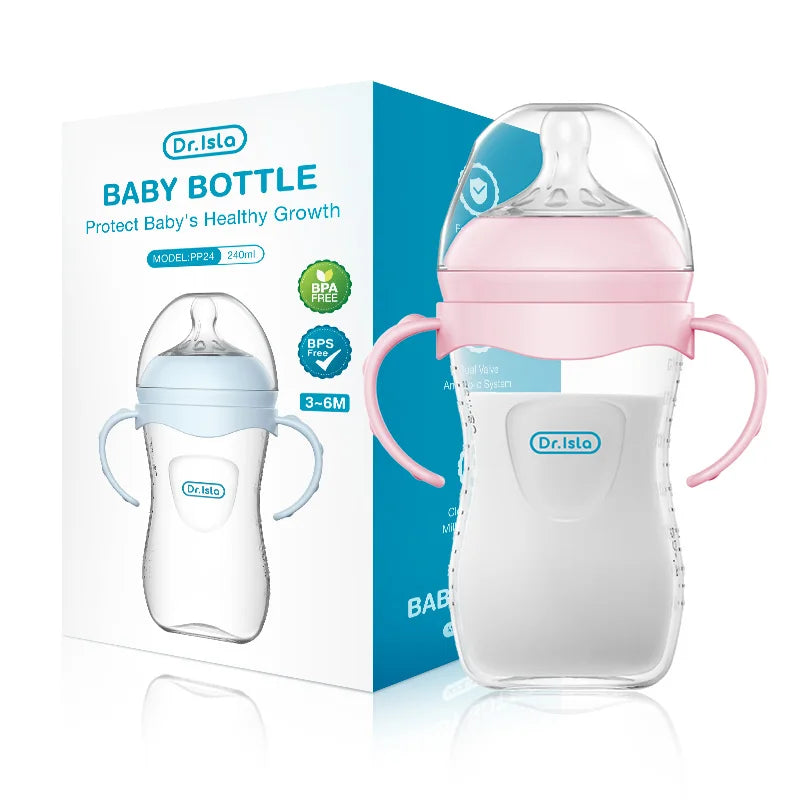 Biberons en polypropylène (PP) pour nouveau-nés (150/240/330 ml) – Anti-étouffement et anti-coliques – Sans BPA