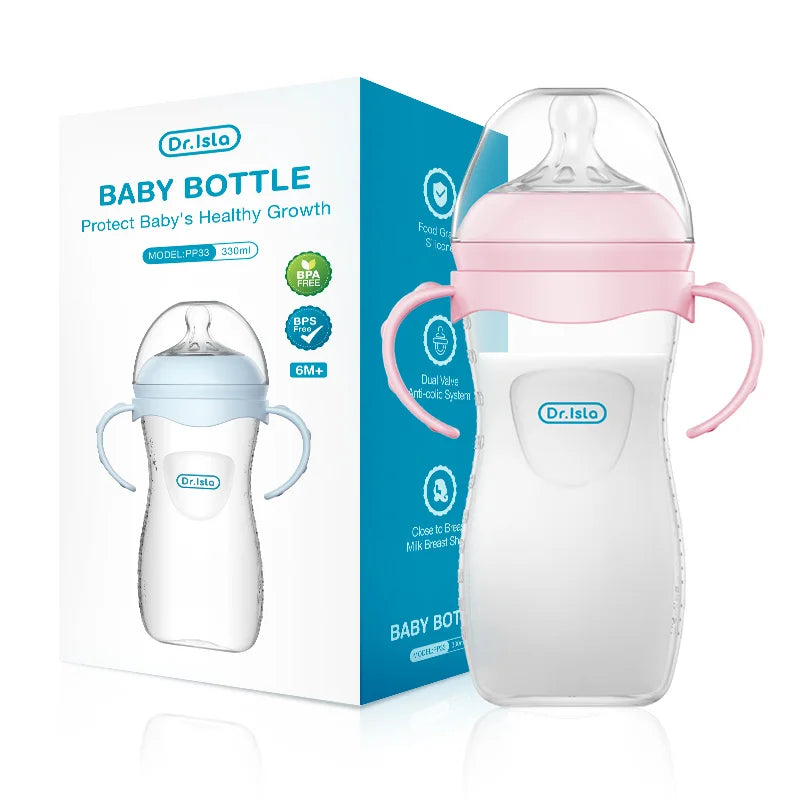 Biberons en polypropylène (PP) pour nouveau-nés (150/240/330 ml) – Anti-étouffement et anti-coliques – Sans BPA