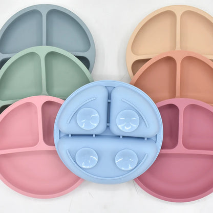 Set repas bébé en silicone 5 pièces