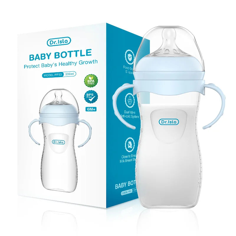 Biberons en polypropylène (PP) pour nouveau-nés (150/240/330 ml) – Anti-étouffement et anti-coliques – Sans BPA