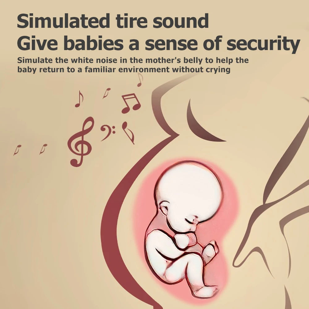 Mobile pour lit de bébé avec projecteur et veilleuse.