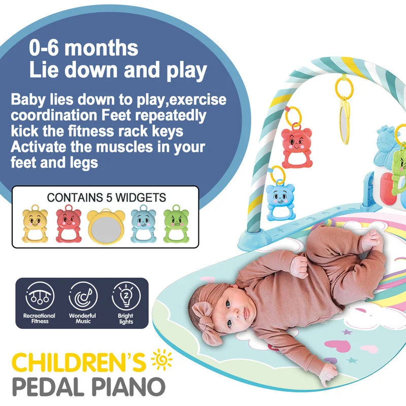 Tapis d'éveil musical pour bébé (0-36 mois)