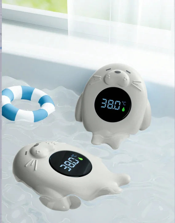 Thermomètre de bain pour bébé, alerte de température et affichage LED.