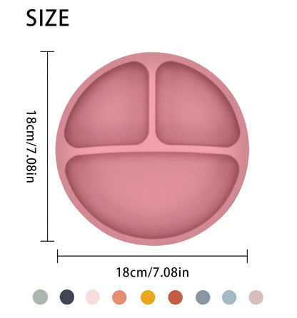 Set repas bébé en silicone 5 pièces