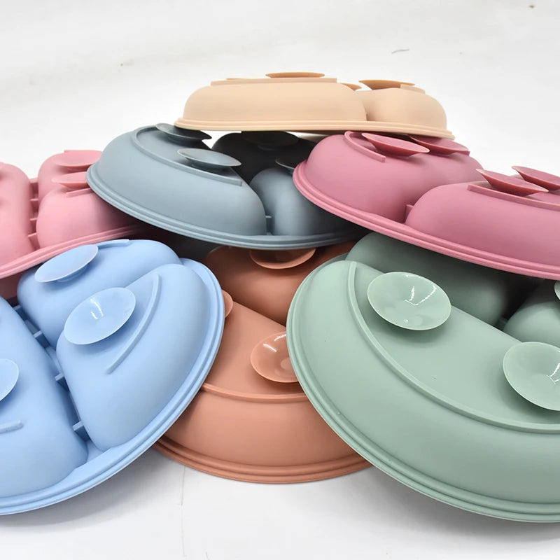 Set repas bébé en silicone 5 pièces