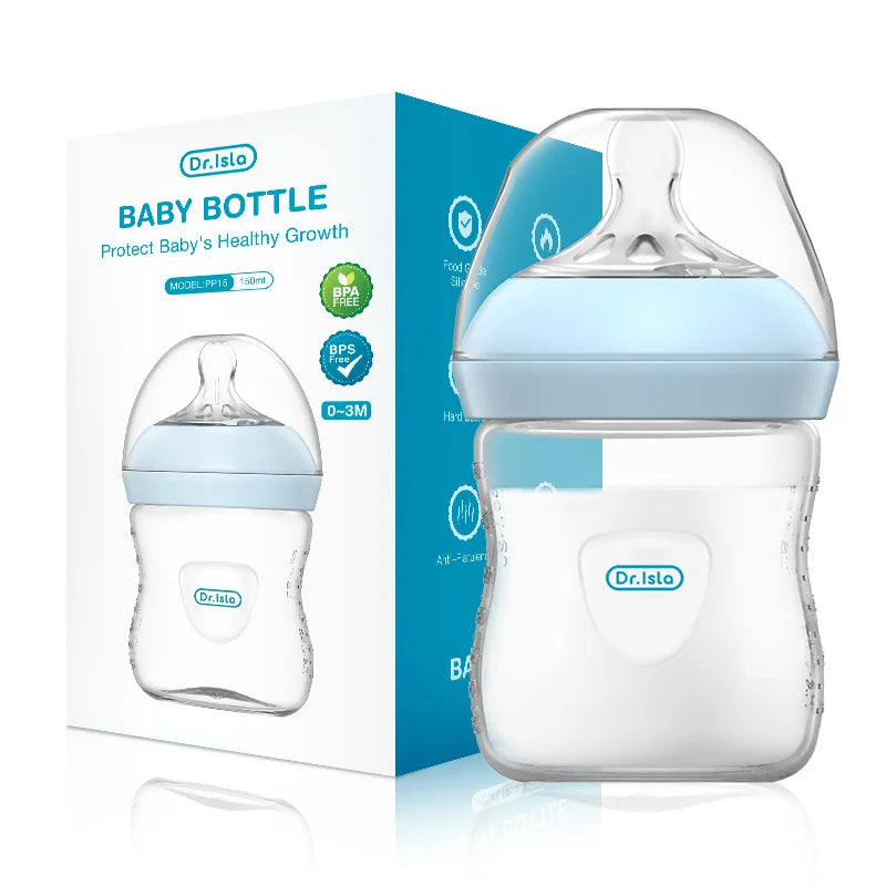 Biberons en polypropylène (PP) pour nouveau-nés (150/240/330 ml) – Anti-étouffement et anti-coliques – Sans BPA