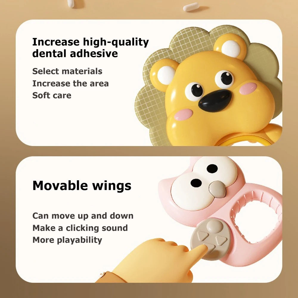 Mobile pour lit de bébé avec projecteur et veilleuse.