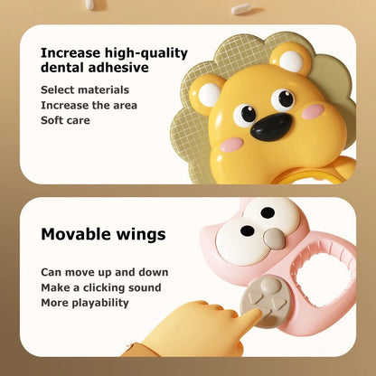 Mobile pour lit de bébé avec projecteur et veilleuse.